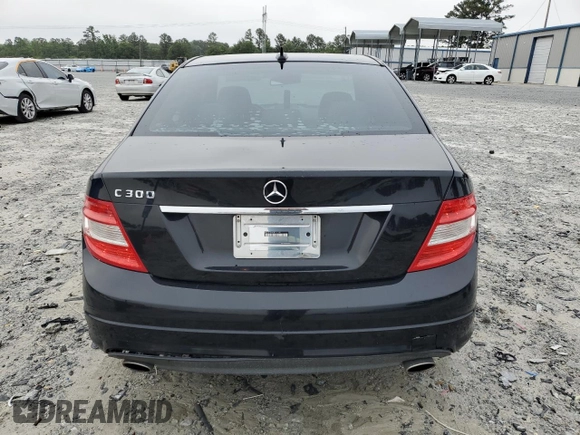 2008 Mercedes-Benz C 300 Sport with VIN WDDGF54X58F111191, listed as a Copart auction lot 58345335 with 181,634 mi miles and Salvage title. Bid and sale history available at DreamBid. Image 6.