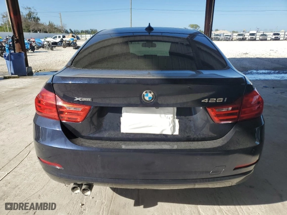 2015 BMW 4 Series 428i xDrive with VIN WBA4C9C54FD330243, listed as a Copart auction lot 48339095 with 85,753 mi miles and Salvage Title. Bid and sale history available at carsss.com. Image 6.