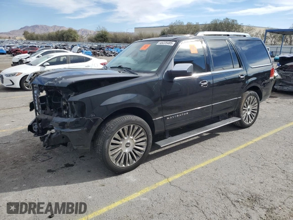 2015 Lincoln Navigator with VIN 5LMJJ2HT4FEJ14227, listed as a Copart auction lot 45225485 with 84,733 mi miles and Salvage title. Bid and sale history available at DreamBid. Image 1.