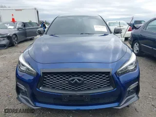 2018 Infiniti Q50 RED SPORT 400 with VIN JN1FV7AR7JM480343, listed as a IAAI auction lot 41757557 with 69,101 mi miles. Bid and sale history available at carsss.com. Image 12.