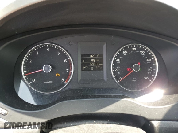 2013 Volkswagen Jetta SE with VIN 3VWDP7AJ9DM418635, listed as a Copart auction lot 59854495 with 169,960 mi miles and Salvage title. Bid and sale history available at DreamBid. Image 9.