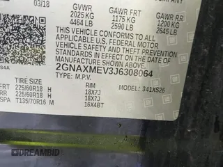 2018 Chevrolet Equinox Premier with VIN 2GNAXMEV3J6308064, listed as a IAAI auction lot 41652617 with 86,043 mi miles. Bid and sale history available at carsss.com. Image 9.