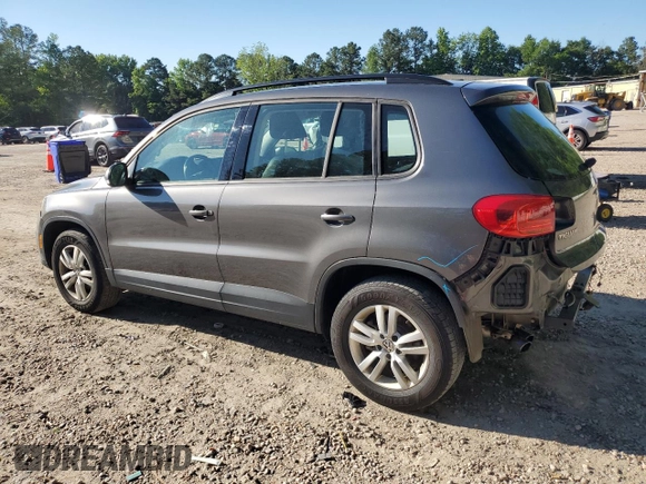 2016 Volkswagen Tiguan SE with VIN WVGBV7AX2GW524185, listed as a Copart auction lot 57615065 with 92,050 mi miles and Salvage title. Bid and sale history available at DreamBid. Image 2.