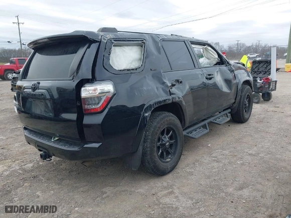 2020 Toyota 4Runner SR5 with VIN JTEBU5JRXL5787288, listed as a IAAI auction lot 41744998 with 92,062 mi miles. Bid and sale history available at carsss.com. Image 4.