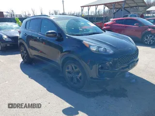 2021 Kia Sportage S with VIN KNDP6CACXM7867510, listed as a IAAI auction lot 41740288 with 64,198 mi miles and . Bid and sale history available at DreamBid. Image 1.