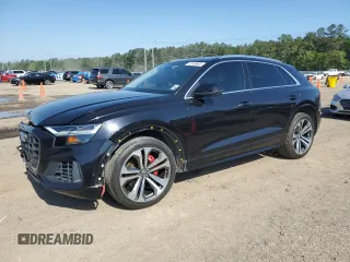 2019 Audi Q8 Premium Plus with VIN WA1BVAF13KD043155, listed as a Copart auction lot 52559895 with 66,711 mi miles and Salvage Title. Bid and sale history available at carsss.com. Image 1.