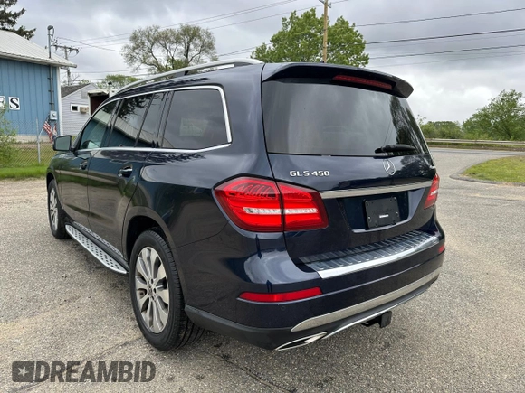 2019 Mercedes-Benz GLS 450 z VIN 4JGDF6EE6KB216140, wystawiony jako Copart lot #58236845 z przebiegiem 149 699 mil mil oraz Czysty tytuł • Clean title. Historia ofert i sprzedaży dostępna na DreamBid. Obrazek 3.