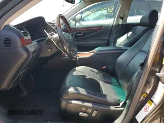 2008 Lexus LS 460 with VIN JTHBL46FX85054681, listed as a Copart auction lot 61207375 with 174,753 mi miles and Salvage title. Bid and sale history available at DreamBid. Image 7.