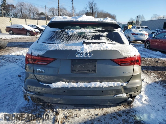 2019 Audi Q3 S line Premium Plus with VIN WA1EECF37K1082746, listed as a Copart auction lot 86808884 with 43,252 mi miles and Salvage Title. Bid and sale history available at carsss.com. Image 6.