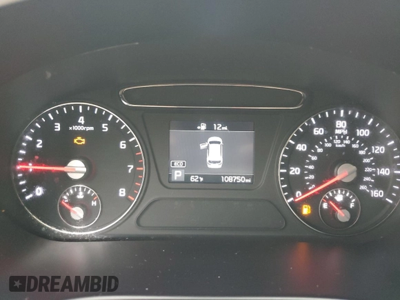 2019 Kia Sorento LX z VIN 5XYPG4A52KG489297, wystawiony jako Copart lot #58671535 z przebiegiem 108 750 mil mil oraz Czysty tytuł • Clean title. Historia ofert i sprzedaży dostępna na DreamBid. Obrazek 9.