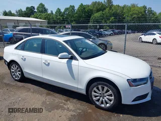 2014 Audi A4 Premium with VIN WAUBFAFL8EN018199, listed as a IAAI auction lot 42512174 with 106,038 mi miles and . Bid and sale history available at DreamBid. Image 1.