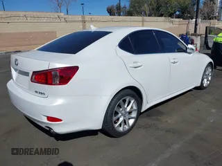 2012 Lexus IS 250 with VIN JTHBF5C25C5183046, listed as a IAAI auction lot 41587414 with 50,952 mi miles and . Bid and sale history available at DreamBid. Image 4.