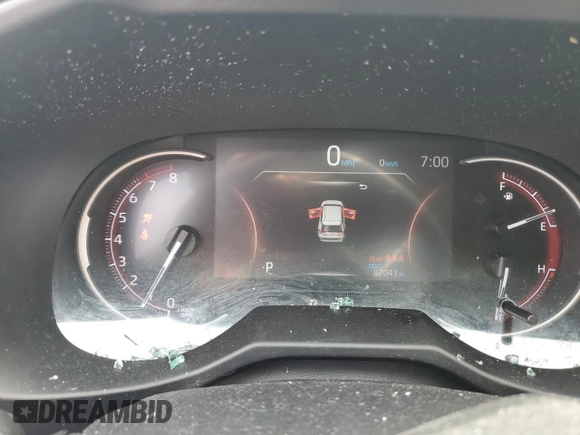 2023 Toyota RAV4 LE with VIN 2T3H1RFV3PC226824, listed as a Copart auction lot 60162695 with 87,043 mi miles and Salvage title. Bid and sale history available at DreamBid. Image 9.