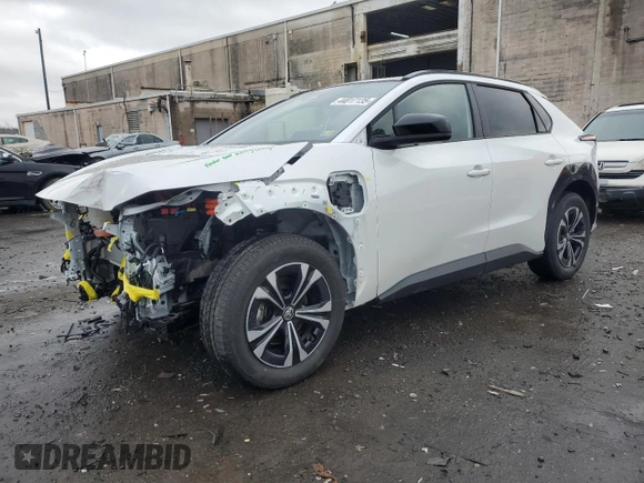 2024 Toyota bZ4X XLE with VIN JTMABACA4RA079253, listed as a Copart auction lot 44017135 with 2,445 mi miles and Salvage Title. Bid and sale history available at DreamBid. Image 1.