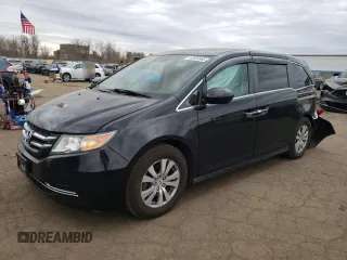 2017 Honda Odyssey EX-L with VIN 5FNRL5H68HB023916, listed as a Copart auction lot 48924965 with 121,603 mi miles and Salvage Title. Bid and sale history available at DreamBid. Image 1.