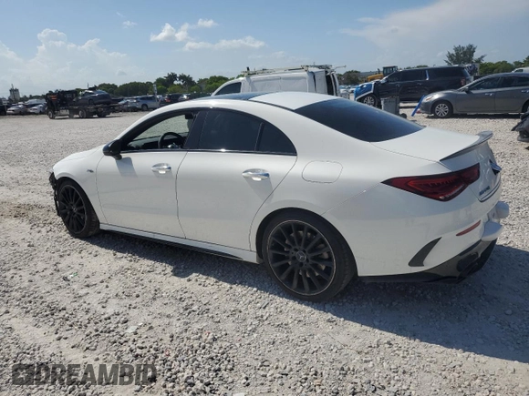 2021 Mercedes-Benz CLA 35 AMG with VIN W1K5J5BB5MN220635, listed as a Copart auction lot 58544855 with 48,776 mi miles and Salvage title. Bid and sale history available at DreamBid. Image 2.