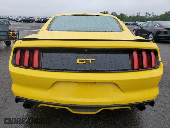 2016 Ford Mustang GT with VIN 1FA6P8CF9G5214847, listed as a Copart auction lot 61108705 with 54,137 mi miles and Salvage title. Bid and sale history available at DreamBid. Image 6.