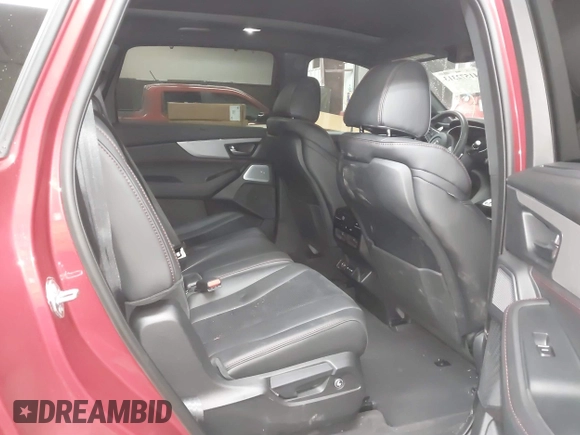 2025 Acura MDX w/A-Spec Package with VIN 5J8YE1H06SL004314, listed as a IAAI auction lot 41572313 with 5,980 mi miles. Bid and sale history available at carsss.com. Image 8.