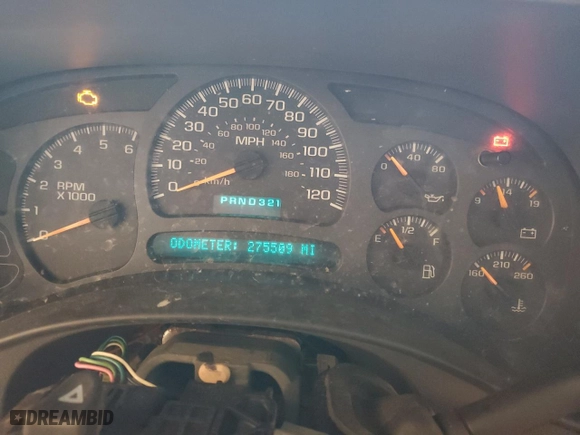 2003 Chevrolet Tahoe LT with VIN 1GNEC13Z83R126529, listed as a Copart auction lot 48172555 with 275,509 mi miles and Salvage Title. Bid and sale history available at carsss.com. Image 9.