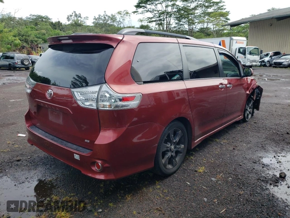 2016 Toyota Sienna SE with VIN 5TDXK3DC6GS737502, listed as a Copart auction lot 57361275 with 110,512 mi miles and Salvage title. Bid and sale history available at DreamBid. Image 3.