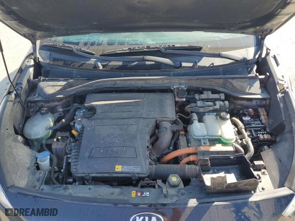 2017 Kia Niro Touring with VIN KNDCE3LC7H5077050, listed as a Copart auction lot 46106265 with 0 mi miles and Salvage Title. Bid and sale history available at carsss.com. Image 12.