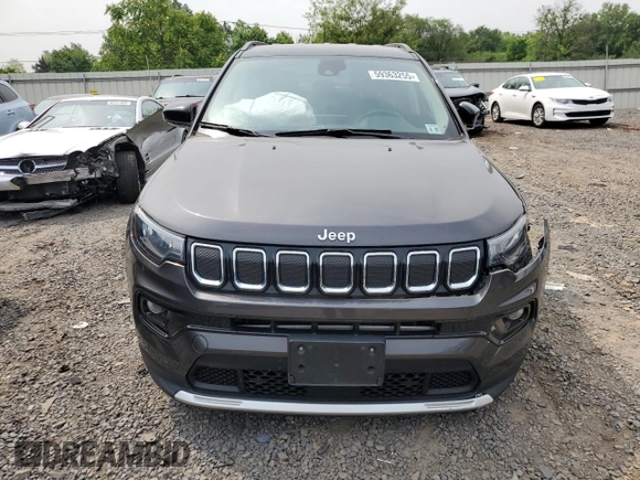 2022 Jeep Compass Limited with VIN 3C4NJDCB2NT130380, listed as a Copart auction lot 59363255 with 26,078 mi miles and Salvage title. Bid and sale history available at DreamBid. Image 5.