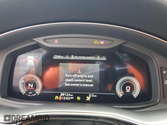 2023 Audi Q7 Premium with VIN WA1AXBF74PD017509, listed as a Copart auction lot 55664525 with 89,124 mi miles and Non repairable. Bid and sale history available at DreamBid. Image 9.