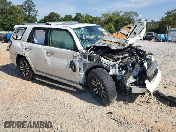 2020 Toyota 4Runner SR5 with VIN JTEZU5JR8L5217143, listed as a Copart auction lot 54227985 with Not provided miles and Salvage title. Bid and sale history available at DreamBid. Image 4.
