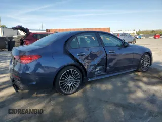 2024 Mercedes-Benz C 300 with VIN W1KAF4GB6RR172565, listed as a Copart auction lot 49794055 with 31,308 mi miles and Salvage Title. Bid and sale history available at carsss.com. Image 3.
