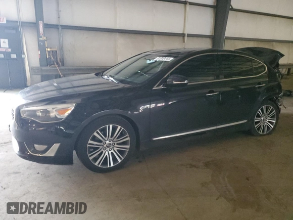 2015 Kia Cadenza Premium with VIN KNALN4D73F5171251, listed as a Copart auction lot 82000444 with 1,466,161 mi miles and Salvage Title. Bid and sale history available at carsss.com. Image 1.