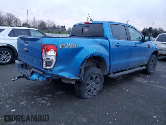 2022 Ford Ranger XL with VIN 1FTER4FH2NLD29319, listed as a Copart auction lot 87080454 with 23,868 mi miles and Salvage Title. Bid and sale history available at carsss.com. Image 3.