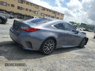 2015 Lexus RC 350 F Sport with VIN JTHHE5BC6F5005769, listed as a Copart auction lot 55967405 with 90,572 mi miles and Salvage title. Bid and sale history available at DreamBid. Image 3.
