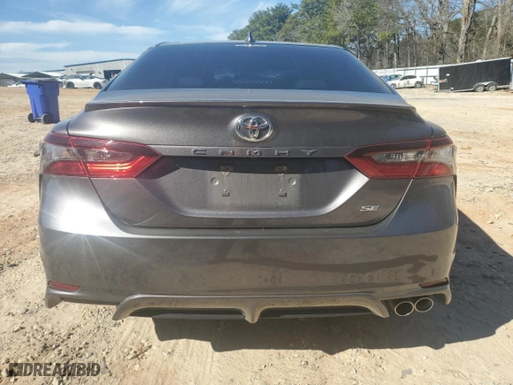 2022 Toyota Camry SE with VIN 4T1G11AK7NU719002, listed as a Copart auction lot 47555075 with 0 mi miles and Salvage Title. Bid and sale history available at carsss.com. Image 6.