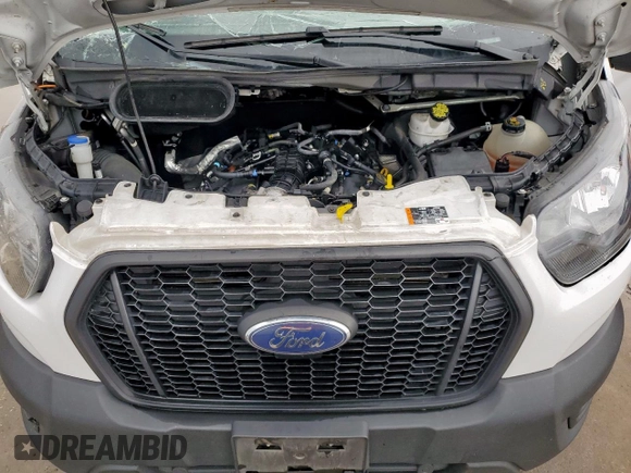 2023 Ford Transit with VIN 1FTYE1CGXPKA13081, listed as a Copart auction lot 55583935 with 126,698 mi miles and Salvage title. Bid and sale history available at DreamBid. Image 12.
