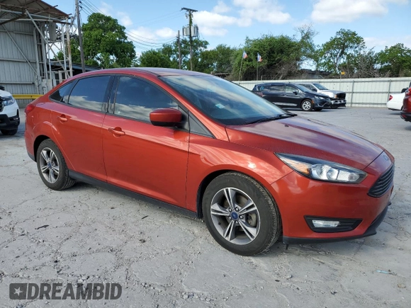 2018 Ford Focus SE with VIN 1FADP3FE6JL240371, listed as a Copart auction lot 52652735 with 42,745 mi miles and Salvage Title. Bid and sale history available at carsss.com. Image 4.