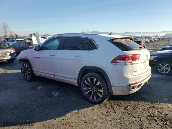 2022 Volkswagen Atlas Cross Sport 3.6L V6 SEL Premium R-Line with VIN 1V2FE2CA1NC219212, listed as a Copart auction lot 88498855 with 49,113 mi miles and Salvage Title. Bid and sale history available at carsss.com. Image 2.