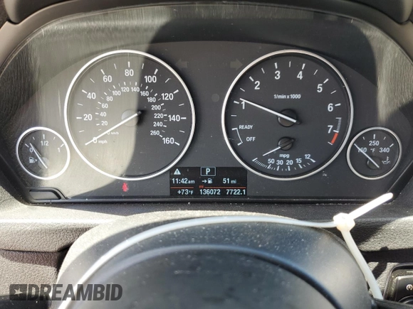 2015 BMW 3 Series 320i xDrive с VIN WBA3C3G55FNS76450, выставлен на аукционе Copart как лот 57479495 с пробегом 136 072 миль миль и Списание • Salvage title. История ставок и продаж доступна на DreamBid. Изображение 9.