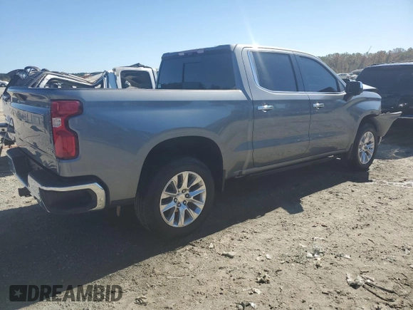 2021 Chevrolet Silverado 1500 LTZ with VIN 3GCUYGET9MG202150, listed as a Copart auction lot 76463424 with 49,644 mi miles and Salvage Title. Bid and sale history available at DreamBid. Image 3.