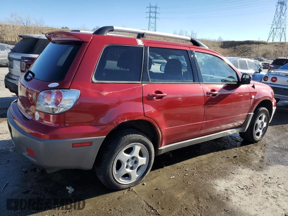 2003 Mitsubishi Outlander XLS z VIN JA4LZ41G63U087416, wystawiony jako Copart lot #43619735 z przebiegiem 239 481 mil mil oraz Szkoda całkowita • Salvage title. Historia ofert i sprzedaży dostępna na DreamBid. Obrazek 3.
