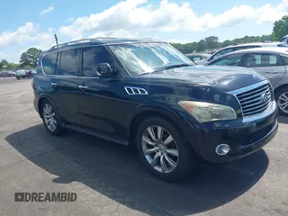 2012 Infiniti QX56 8-passenger z VIN JN8AZ2NC9C9315442, wystawiony jako IAAI lot #42330752 z przebiegiem 167 026 mil mil oraz . Historia ofert i sprzedaży dostępna na DreamBid. Obrazek 1.