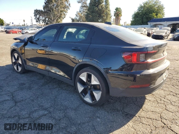 2023 Polestar 2 with VIN YSMED3KAXPL132309, listed as a Copart auction lot 80565724 with 55,168 mi miles and Salvage Title. Bid and sale history available at carsss.com. Image 2.