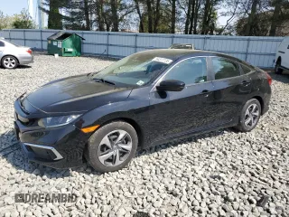 2020 Honda Civic LX z VIN 2HGFC2F61LH561771, wystawiony jako Copart lot #54377735 z przebiegiem 49 897 mil mil oraz Szkoda całkowita • Salvage title. Historia ofert i sprzedaży dostępna na DreamBid. Obrazek 1.
