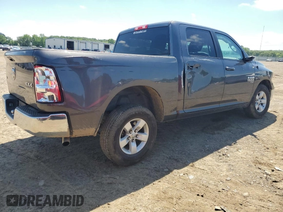 2021 Ram 1500 SLT with VIN 1C6RR7LG7MS532135, listed as a Copart auction lot 56285155 with 105,848 mi miles and Salvage title. Bid and sale history available at DreamBid. Image 3.