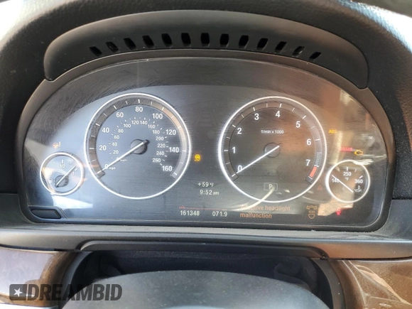 2013 BMW 5 Series 528i with VIN WBAXG5C54DD229520, listed as a Copart auction lot 49254295 with 161,348 mi miles and Salvage Title. Bid and sale history available at carsss.com. Image 9.