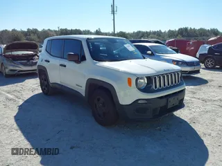 2016 Jeep Renegade Sport with VIN ZACCJAAW9GPE32450, listed as a IAAI auction lot 41680857 with 130,988 mi miles and . Bid and sale history available at carsss.com. Image 1.