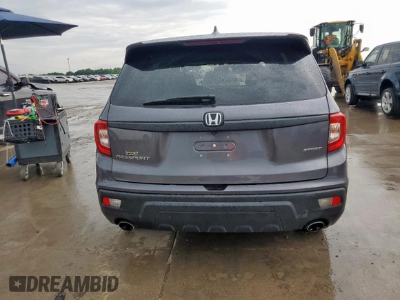 2021 Honda Passport Sport with VIN 5FNYF7H23MB014465, listed as a Copart auction lot 60483005 with 46,533 mi miles and Salvage title. Bid and sale history available at DreamBid. Image 6.