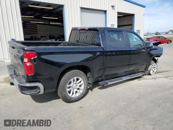 2023 Chevrolet Silverado 1500 LT with VIN 1GCUDDE8XPZ330164, listed as a Copart auction lot 48637005 with 23,630 mi miles and Salvage Title. Bid and sale history available at carsss.com. Image 3.