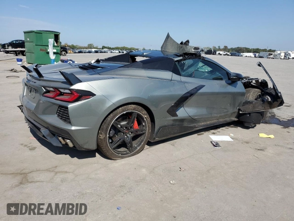 2023 Chevrolet Corvette 2LT with VIN 1G1YB3D46P5138627, listed as a Copart auction lot 70691464 with 0 mi miles and Salvage Title. Bid and sale history available at carsss.com. Image 3.