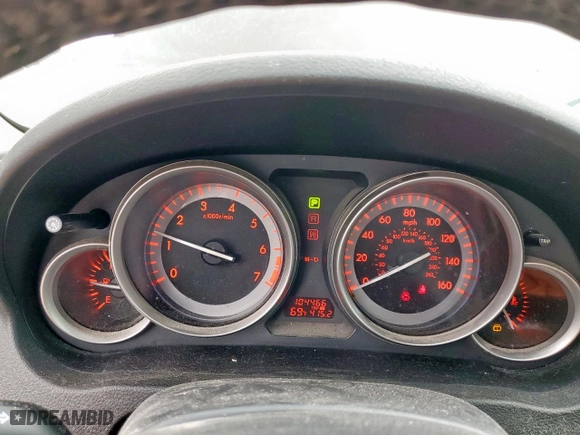 2010 Mazda Mazda6 i Touring Plus with VIN 1YVHZ8CH8A5M41723, listed as a Copart auction lot 51150955 with 104,466 mi miles and Salvage Title. Bid and sale history available at carsss.com. Image 9.