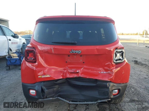 2019 Jeep Renegade Limited with VIN ZACNJAD14KPJ88057, listed as a Copart auction lot 80671894 with 44,609 mi miles and Salvage Title. Bid and sale history available at DreamBid. Image 6.